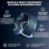 Egnaro Men’s Silicone Rings 10mm Wide 2.5mm Thick, Rubber Wedding Bands with Inner Arc Ergonomic Breathable Design, 1/4/5/7 Variety Multipack(SETN-Black Black Gray Twilight Blue Olive Green)