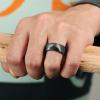 Egnaro Men’s Silicone Wedding Rings: 1/4/6/7 Multipack Rubber Wedding Bands with Inner Arc Ergonomic Breathable Design for Gym/Outdoor/Gift(SETB4-Black Gray-Black Camo)