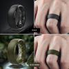 Egnaro Men’s Silicone Wedding Rings: 1/4/6/7 Multipack Rubber Wedding Bands with Inner Arc Ergonomic Breathable Design for Gym/Outdoor/Gift(SETC2-Black Light Gray Olive Green Twilight Blue)