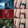 Egnaro Men’s Silicone Wedding Rings: 1/4/6/7 Multipack Rubber Wedding Bands with Inner Arc Ergonomic Breathable Design for Gym/Outdoor/Gift(SETC4-Black Gray Silver Dark Gray Dark Foliage Green Maroon Twilight Blue Black)