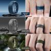 Egnaro Men’s Silicone Wedding Rings: 1/4/6/7 Multipack Rubber Wedding Bands with Inner Arc Ergonomic Breathable Design for Gym/Outdoor/Gift(SETC8-Black Black Gray Light Gray Olive Green Twilight Blue Black Gray-Black Camo)