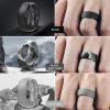 Egnaro Men’s Silicone Wedding Rings: 1/4/6/7 Multipack Rubber Wedding Bands with Inner Arc Ergonomic Breathable Design for Gym/Outdoor/Gift(SETC8-Black Black Gray Light Gray Olive Green Twilight Blue Black Gray-Black Camo)