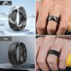 Egnaro Men’s Silicone Wedding Rings: 1/4/6/7 Multipack Rubber Wedding Bands with Inner Arc Ergonomic Breathable Design for Gym/Outdoor/Gift(SETD1-Black Dark Blue Black Gray Camo Olive Green)