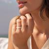 Egnaro Thin Silicone Anniversary Rings:2.5mm Wide – 2mm Thick Woven Design Statement Rubber Wedding bands Women,2-5 Variety Multipack(SETE-Bright Peach Meadow Green Caramel Ivory Light Brown)