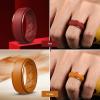 Egnaro Inner Arc Ergonomic Breathable Design, Silicone Rings Mens with Half Sizes, 1/4/5/6/7 Rubber Wedding Bands, 10mm Wide-2.5mm Thick(SETR-Black  Red  Orange  Light Blue)
