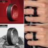 Egnaro Silicone Rings For Men, Rubber Wedding Bands For Him, 10.5mm Wide 2.8mm Thick, Breathable Design Step Edge(SETA5-Black/Light Gray  Black/Red  Olive Green/Black  Twilight Blue/Black)