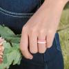 Egnaro Silicone Wedding Ring for Women,Thin and Stackble Braided Rubber Wedding Bands,No-Toxic,Skin Safe(1A-Black  White  Faint Red  Whitepink  Ivory  Rose Gold  Black Gray  Mint Green)