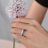 Egnaro Silicone Wedding Ring for Women,Thin and Stackble Braided Rubber Wedding Bands,No-Toxic,Skin Safe(E2-Black  Metallic Silver  Marble  Light Gray  Dark silver)