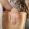 Egnaro Silicone Wedding Ring for Women,Thin and Stackble Braided Rubber Wedding Bands,No-Toxic,Skin Safe(E33-Soft Pink  Faint Red  Lilac Purple  Black  White)