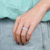 Egnaro Silicone Wedding Ring for Women,Thin and Stackble Braided Rubber Wedding Bands,No-Toxic,Skin Safe(E3-Royal Black  Bright Peach  Princess White  Cream Beige  Cloudy Pink)