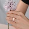 Egnaro Silicone Wedding Ring for Women,Thin and Stackble Braided Rubber Wedding Bands,No-Toxic,Skin Safe(E6-Metallic Silver  Bronze  White  Light Rose Gold)