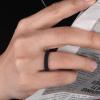 Egnaro Silicone Wedding Ring for Women,Thin and Stackble Braided Rubber Wedding Bands,No-Toxic,Skin Safe(G ( 4 Rings )-Natural elegance Set)