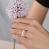 Egnaro Silicone Wedding Ring for Women,Thin and Stackble Braided Rubber Wedding Bands,No-Toxic,Skin Safe(R ( 8 Rings )-Black Marble Whitepink Rose Gold Ivory Faint Red White Bronze)