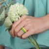 Egnaro Silicone Wedding Ring for Women,Thin and Stackble Braided Rubber Wedding Bands,No-Toxic,Skin Safe(SETP-Red  Orange  Yellow  Cyan  Blue  Purple)