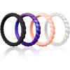 SETO-Black Starry Purple Rose Gold Metallic Pearl White