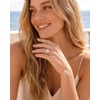 Egnaro Silicone Engagement Ring with Stone – Radiant Cut Cubic Zirconia Solitaire Ring for Women, Flexible Rubber Wedding Band For Work Travel Daily Wear – Patented Design(SETA-Nude / Rose Gold)