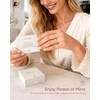 Egnaro Silicone Ring with Copper Alloy Daisy, Flexible Rubber Wedding Band Women, Alternative to Traditional Metal Rings, Ideal for Yoga, Travel, Work, Daily Wear, Gift for Her(PACK C: White / Metal Daisy – Silver)